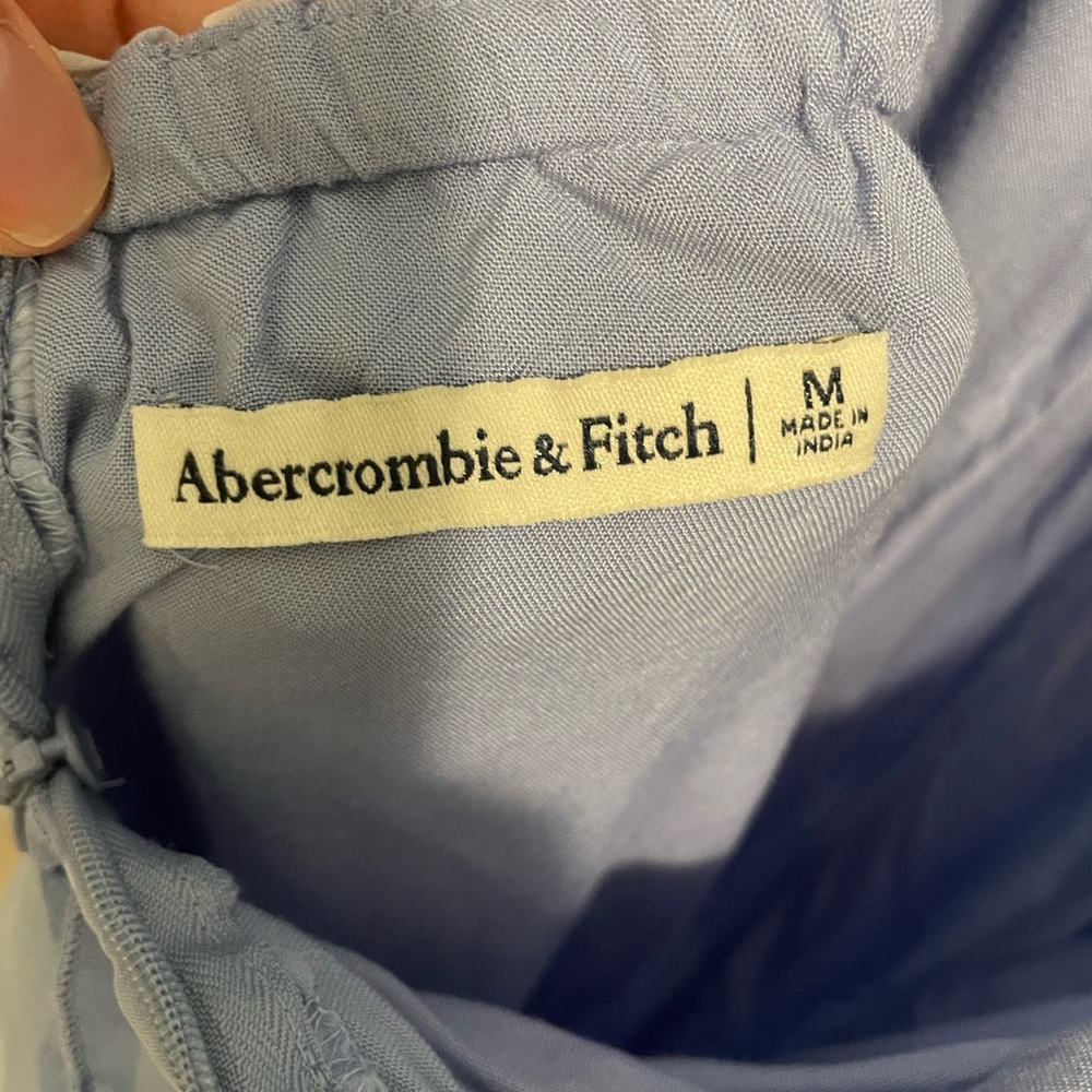 Abercrombie & Fitch Blue and White Maxi Dress - Picture 5 of 6